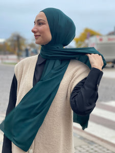 Plisserer Hijab - Royal Green