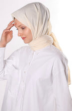 Load image into Gallery viewer, Neutral Cotton Hijab - Cream
