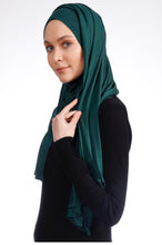 Load image into Gallery viewer, Good To Go Plain Jersey Hijab - Royal Green
