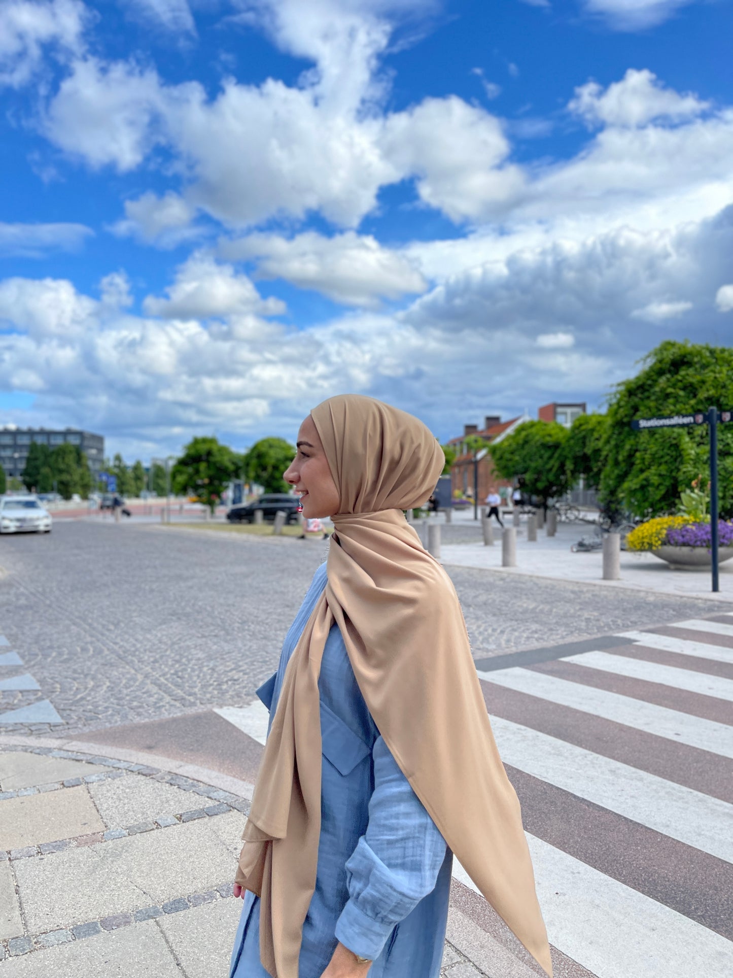 Medina silke Hijab - H32