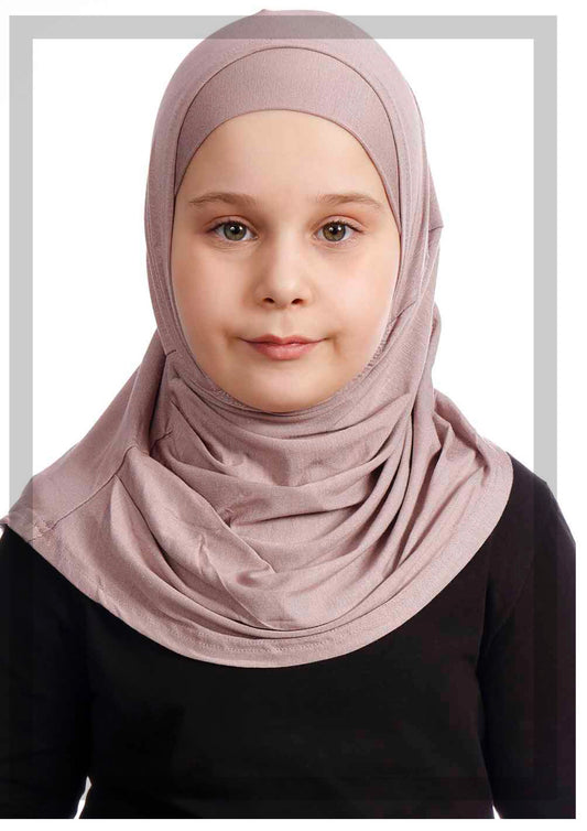 Hijab til børn - Dusty Rose