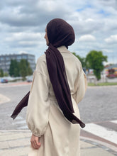 Indlæs billede til gallerivisning Mio hijab - Mørkebrun
