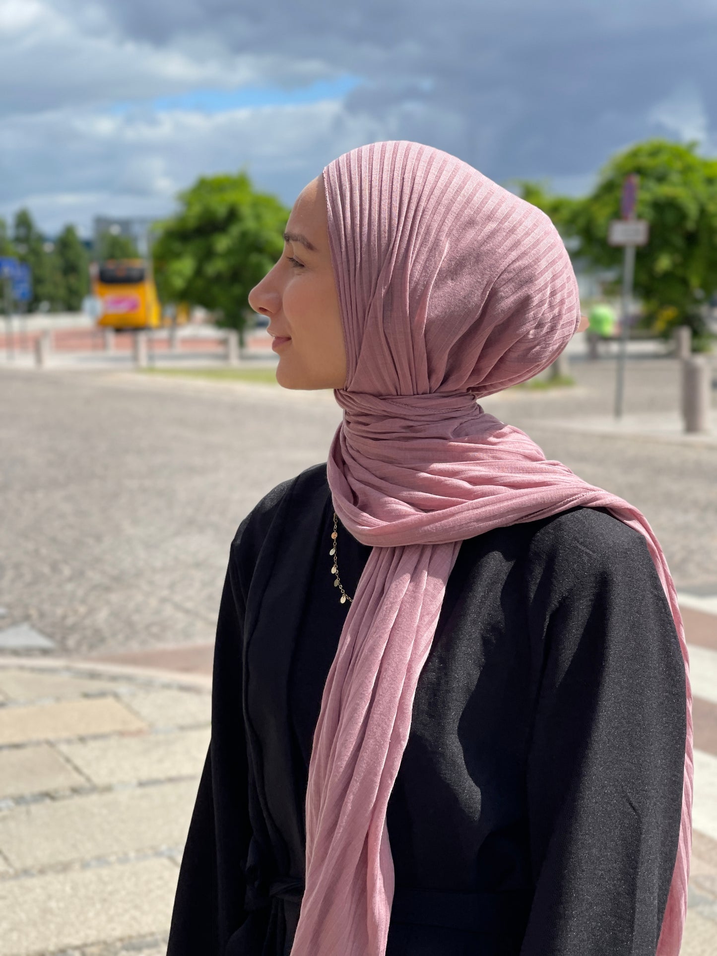 Ribbed Jersey Hijab - R09
