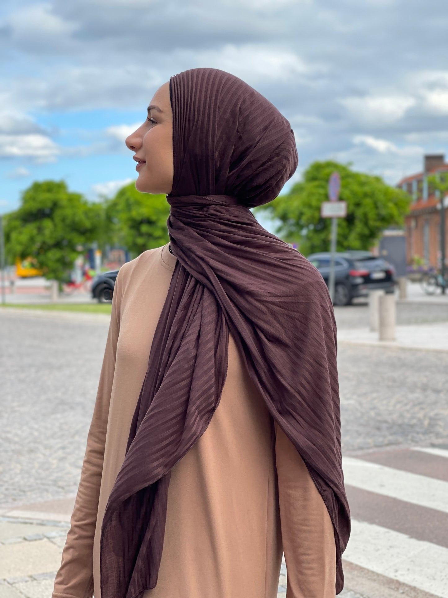 Ribbed Jersey Hijab - R04