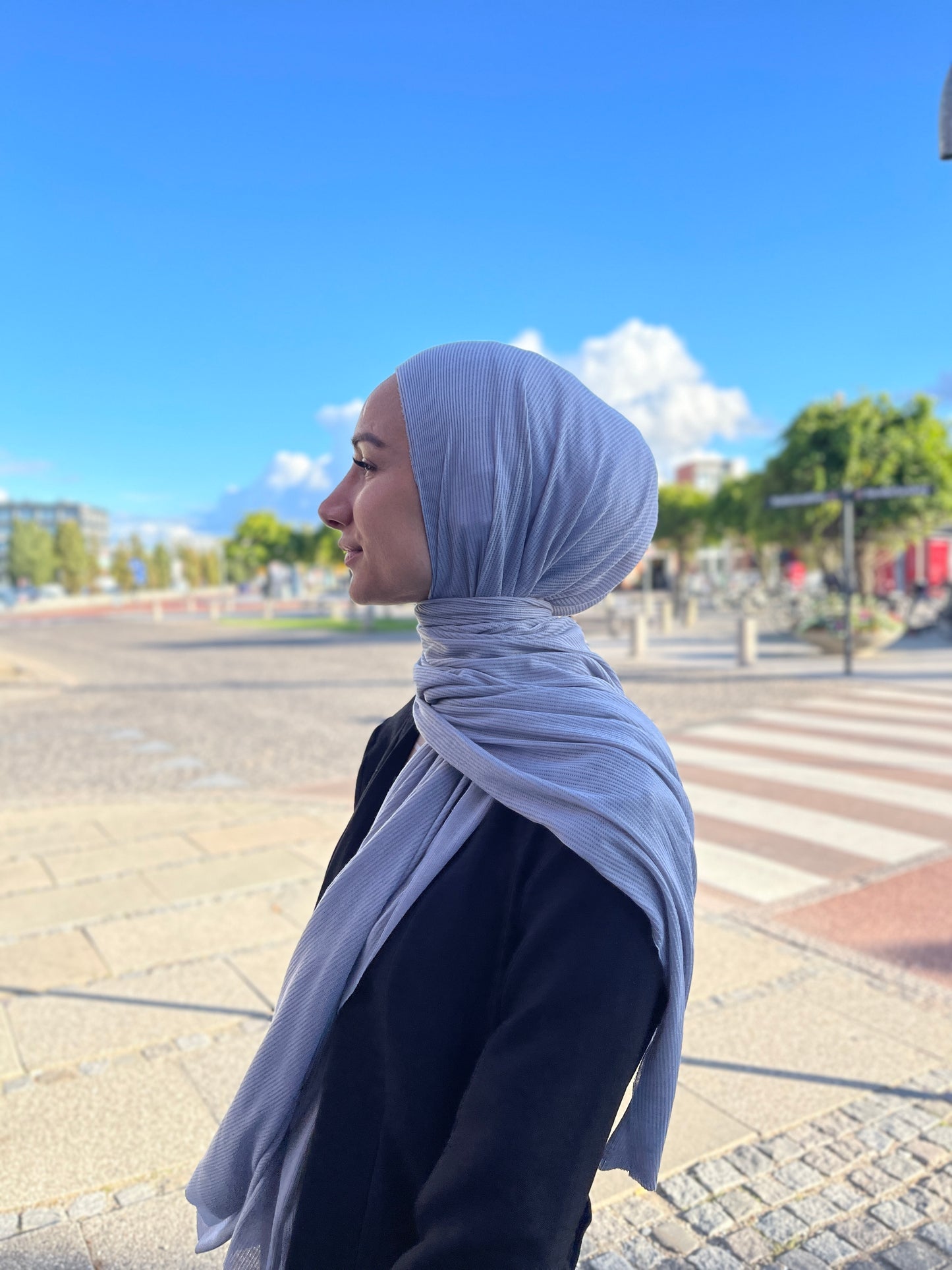 Mimi Hijab - Blue Grey mi06