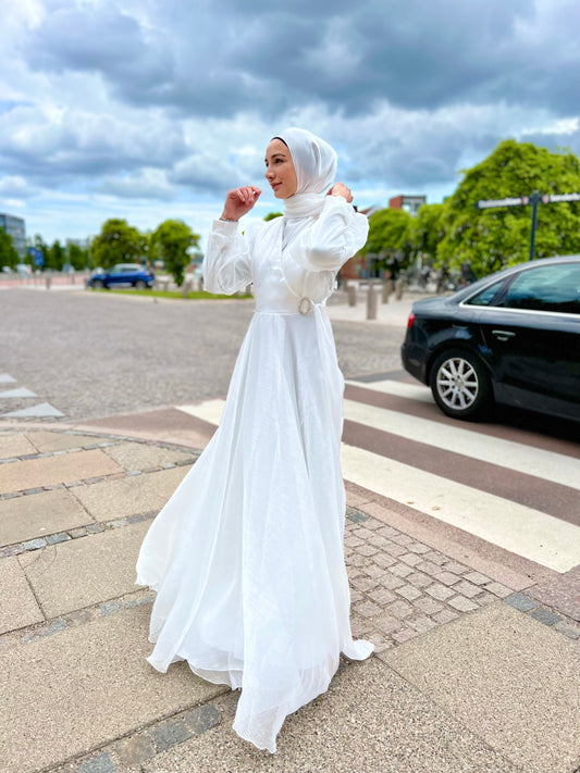 Princess Elma Dress - White