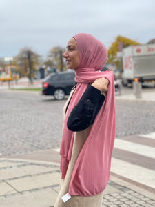 Plisseret Hijab - Soft Pink
