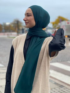 Plisserer Hijab - Royal Green