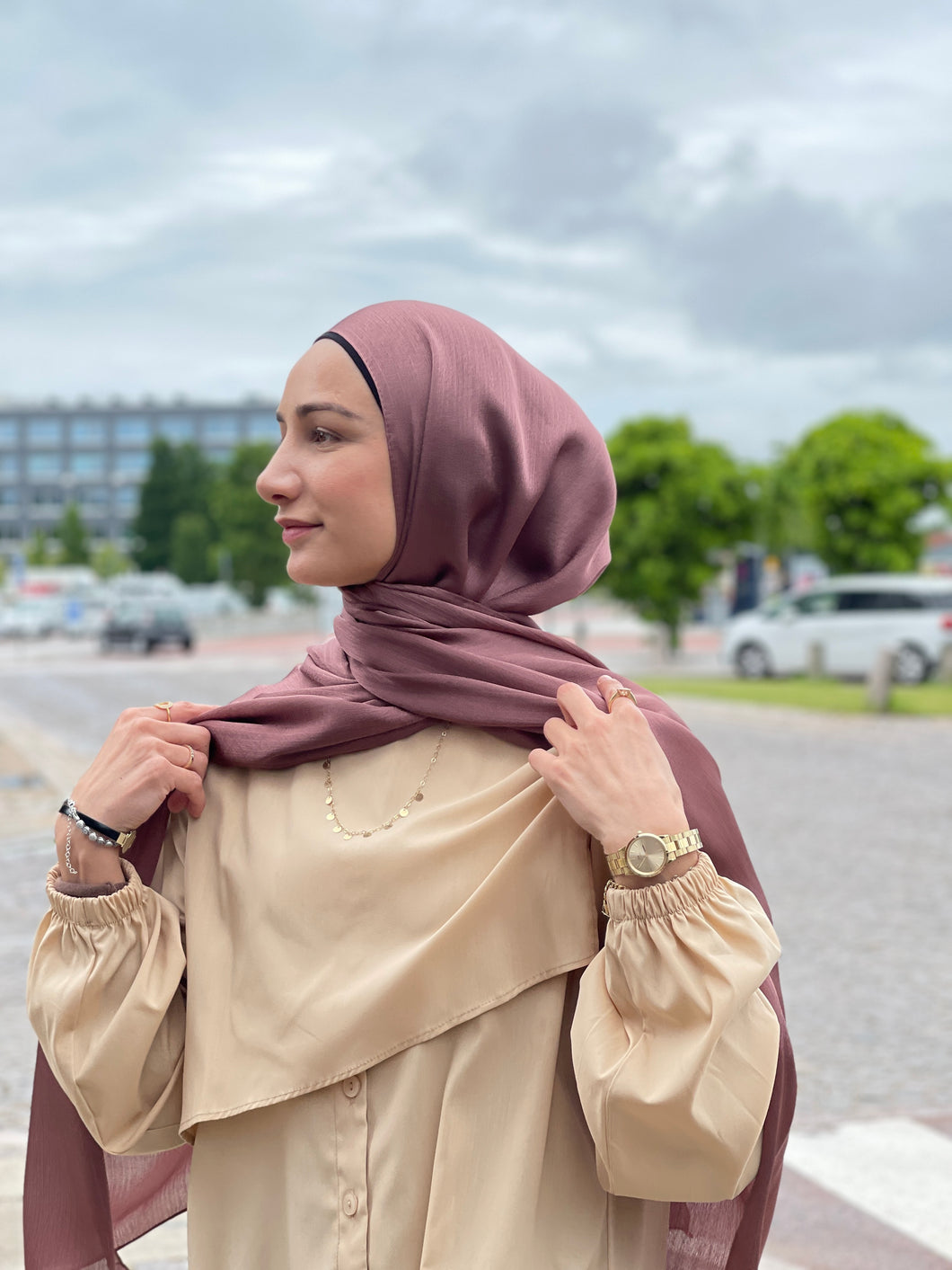 Shiny Silk Hijab - ss78