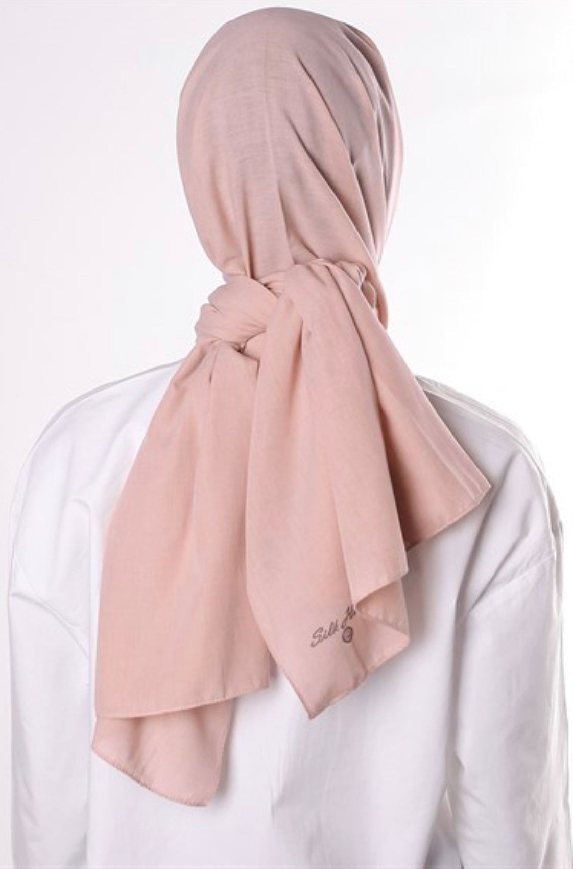 Neutral Cotton Hijab - Powder