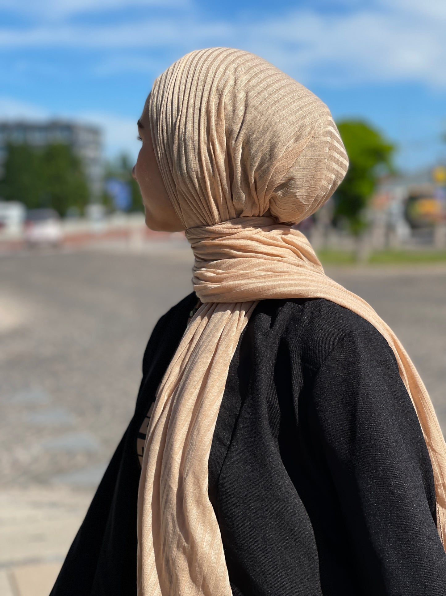 Ribbed Jersey Hijab - R23