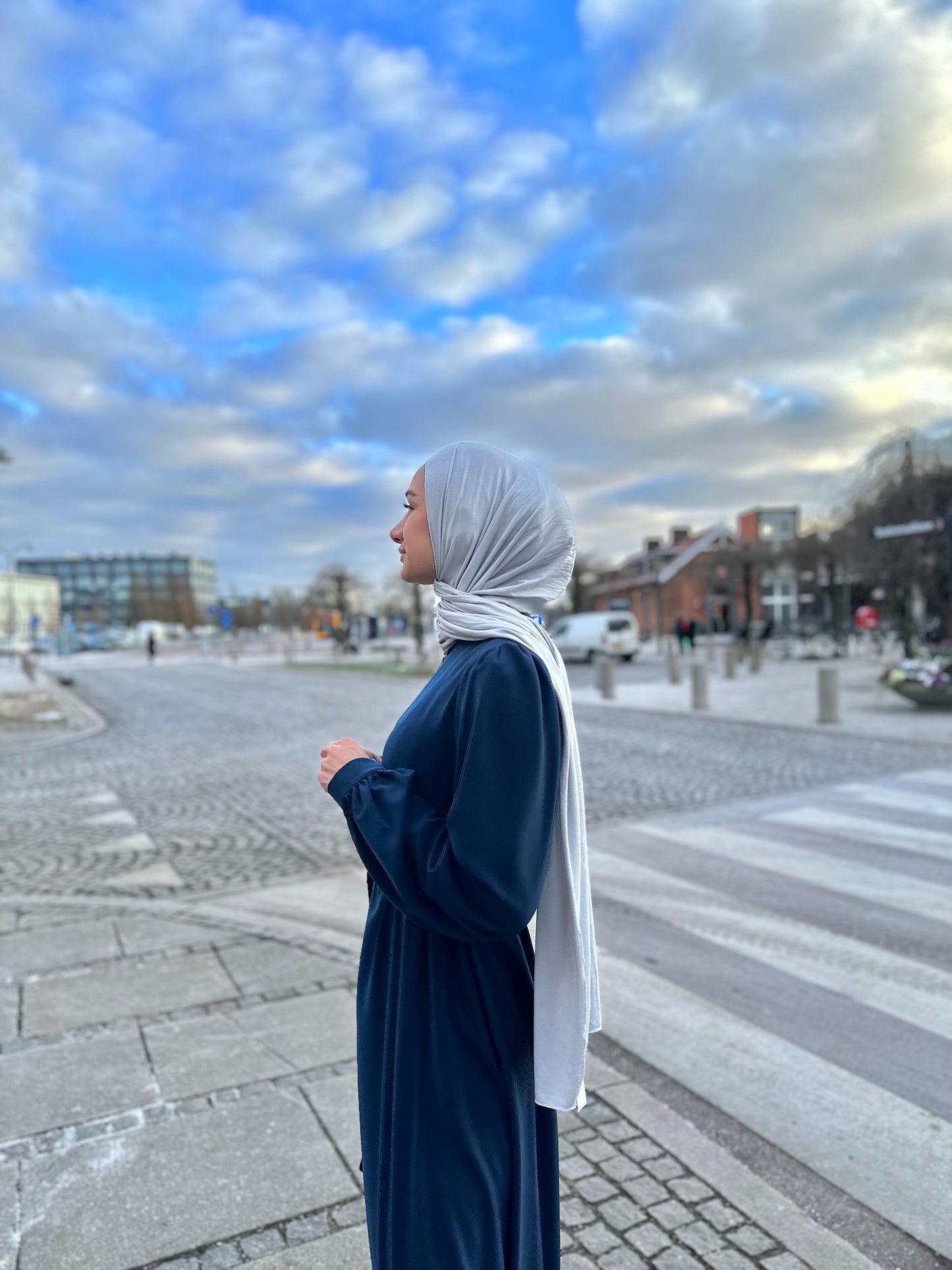 Lux Jersey hijab - Light Grey n04