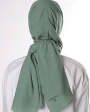 Indlæs billede til gallerivisning Neutral bomulds hijab - støvet grøn
