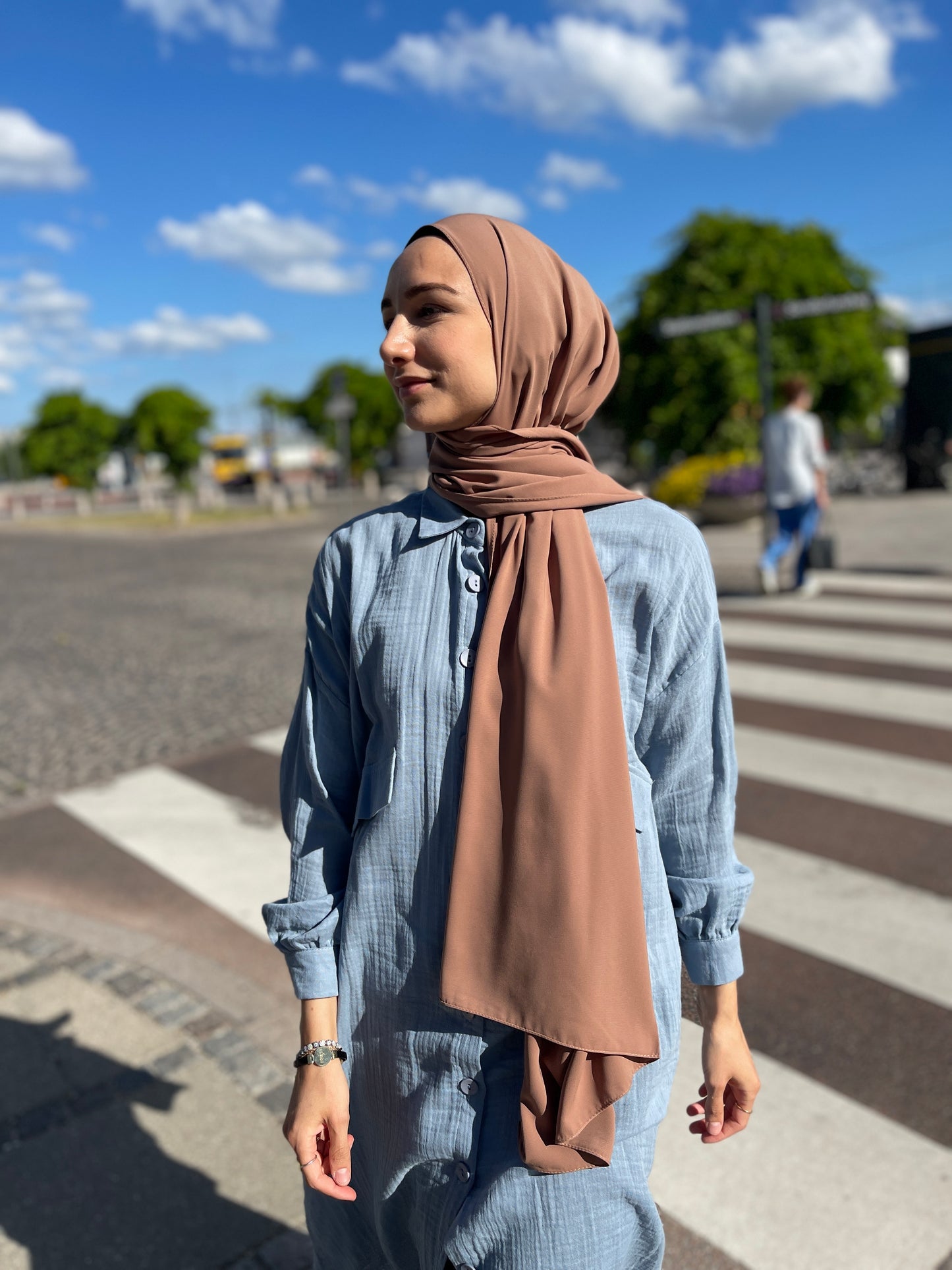 Medina silke Hijab - H33