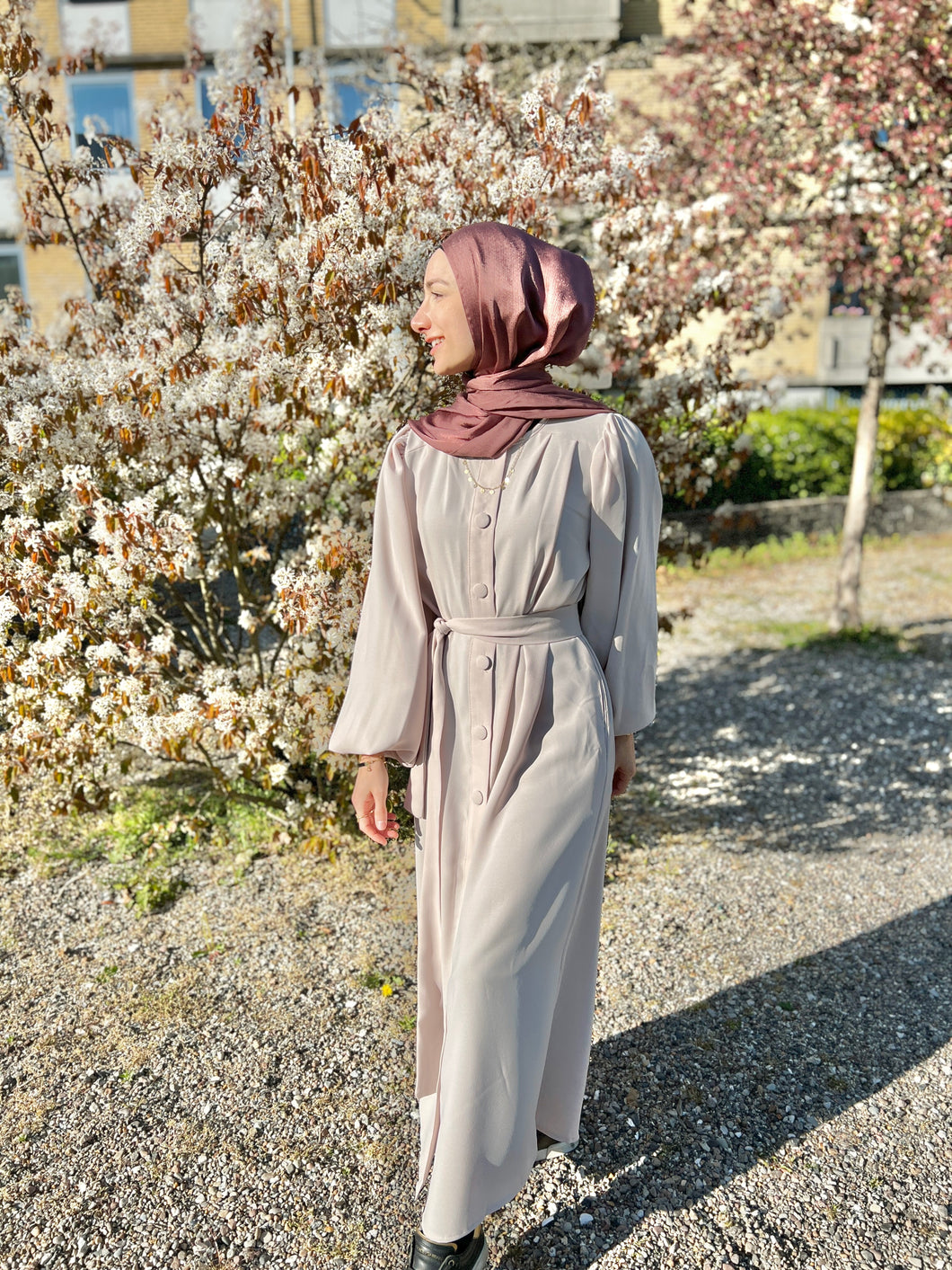 Delux abaya dress - Beige