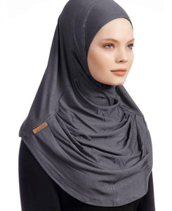 Khimar Hijab - Grå