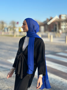 Classic chiffon hijab - Royal Blue c233