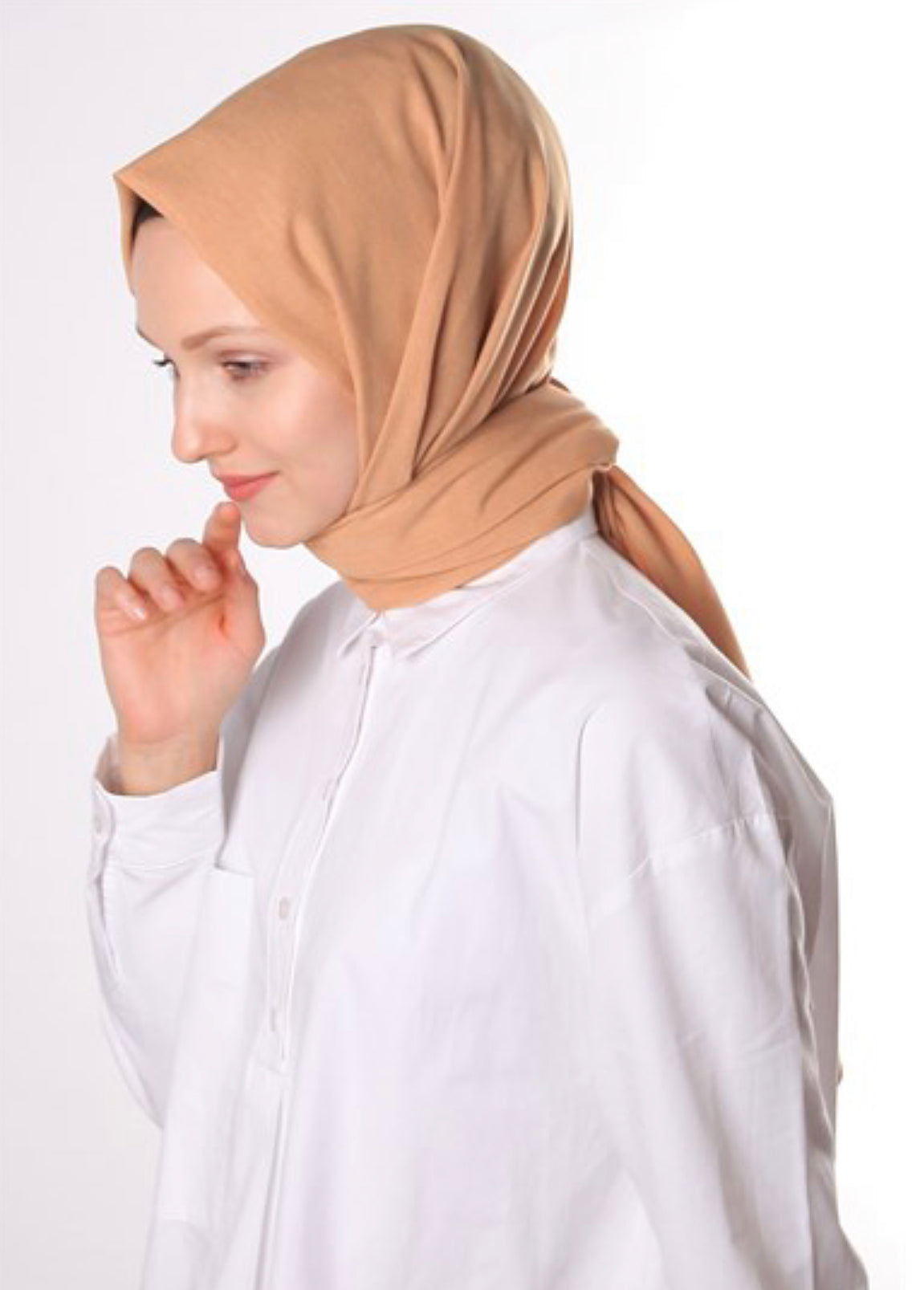 Neutral Cotton Hijab - Somon