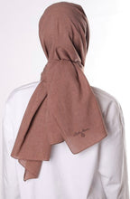 Indlæs billede til gallerivisning Neutral bomulds hijab - kaffe brun
