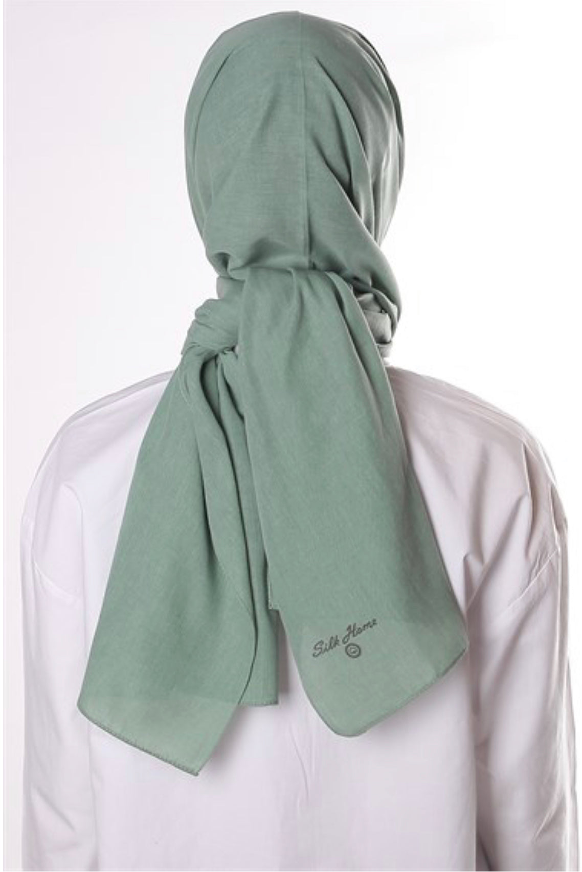 Neutral Cotton Hijab - Cagla Green