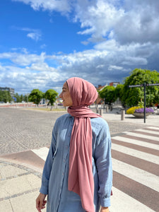 Medina silke Hijab - Hvid
