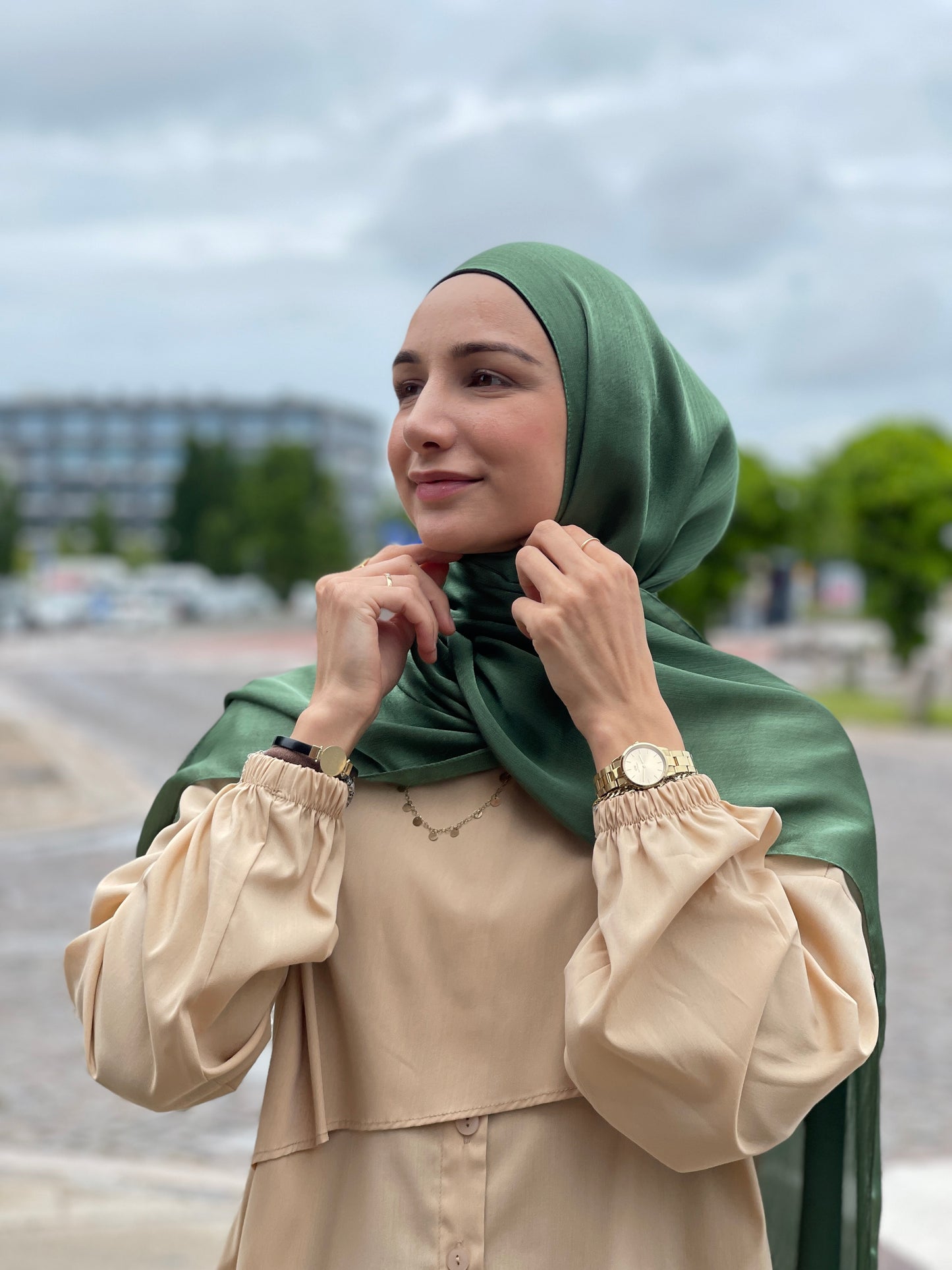 Shiny Silk Hijab - ss55