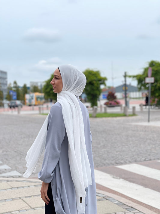 Dubai Hijab - Hvid 2